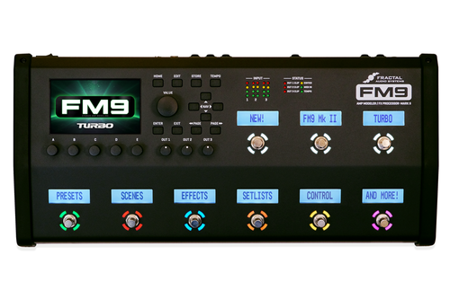 ギター Fractal Audio Systems FM9 MARK II TURBO FM9 Mark II Turbo – Compact Amp Modeler & Multi-FX Floor Unit